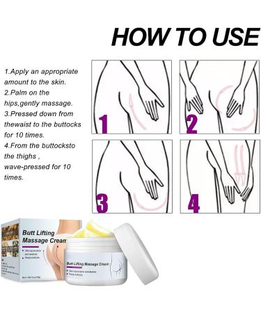 Butt Lifting Massage Cream Herbal Extract Fat Burning Fade Fine Line Hip Up Plumper 30g for Organic Skin Metabolism with Ginger Angelica Ginseng Chamomile - Buy Online on GoSupps.com