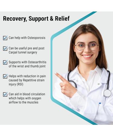 360 Relief Wrist and Thumb Support - Arthritis & Joint Pain Relief for Men and Women - X-Large Beige (2 PCS) with Mesh Laundry Bag - Buy Online on GoSupps.com