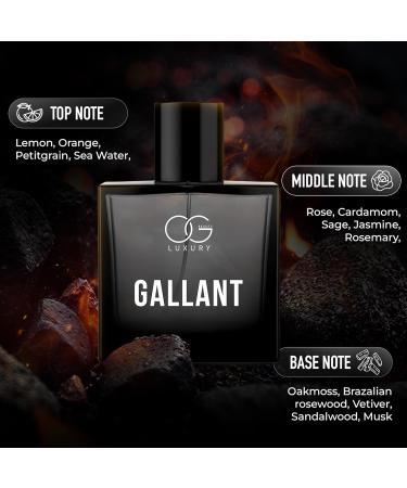 O.G BE.AUTY Luxury Gallant Eau De Parfum 50 ml | Refreshing Lemon Sea Water & Musk with Warm Sandalwood | Long-Lasting Perfume for Men | Elegant Gift for Any Occasion - Buy Online on GoSupps.com