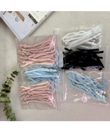 Adjustable Elastic Mask Strap with Buckle - 50 Pieces Pink Earloop Lanyard for DIY Mask Making - Buy Online on GoSupps.com