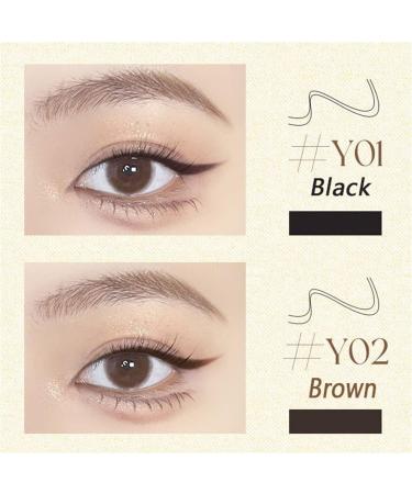 ZXTNVB Double Tip Waterproof Liquid Eyeliner Pencil - Super Slim Eye Liner Pen 2 Pcs Black - Buy Online on GoSupps.com