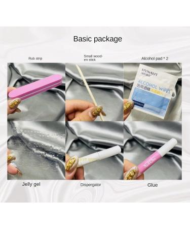 Press On Nails 10pcs Wearable Manicure Piece Handmade Fake Nails Reusable Artificial False Nails Set for Women and Girls (L F) (H M) H Medium - Buy Online on GoSupps.com