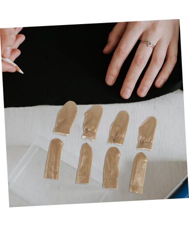 4 Sets Leather Finger Cots - Finger Covers & Thimbles for Sewing Knitting & Needle Felting | Durable Finger Protectors - Buy Online on GoSupps.com