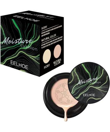 Buy Skin Tone Adjusting BB Cream Air Cushion - Long-lasting Brightening Foundation with Mushroom Sponge | Moisturizing Concealer for Natural Look - 02 Natural - Buy Online on GoSupps.com