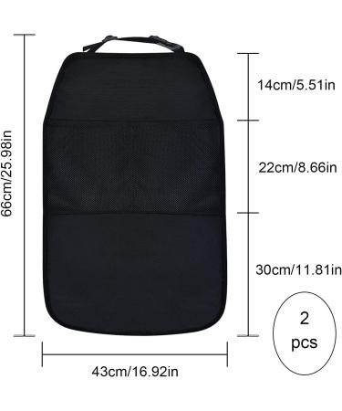 Buy Backrage Protection Auto - 2 STK AutoSitz Protection for Children with Organizers & Kick Mats | Durable Car Backrest Protection - 2 PCs Storage Solution - Buy Online on GoSupps.com