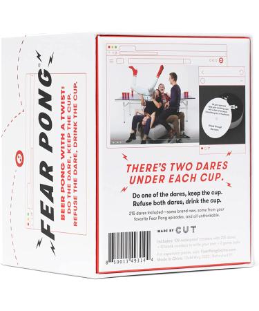 Fear Pong Refreshed Edition: Unleash Your Wild Side with 200+ Horrible Dares - Extreme Adult Card Game for Parties and Game Night - Buy Online on GoSupps.com