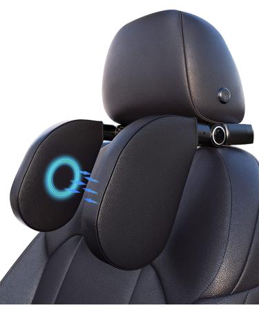 Joflva headrest car children car headrest neck support children neck pillows made of leather with telescopic rod and sliding bars clips quick installation travel sleeping pillow headrest.Black - Buy Online on GoSupps.com