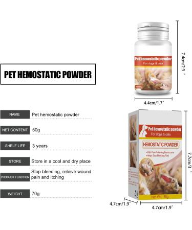 XBIEZ 50g Hemostatic Powder for Pets - Effective Treatment for Bleeding in Dogs & Cats | Skin Care & Hemorrhage Support - Buy Online on GoSupps.com