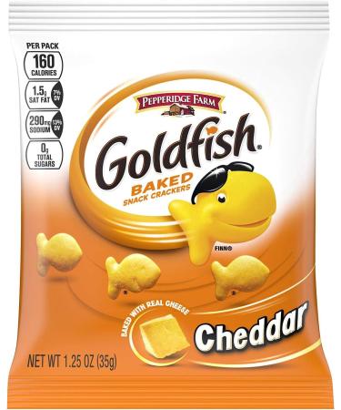  Pepperidge Farm Pepperidge Farm Cheddar Goldfish Crackers 36 sachets of 35g each - Buy Online on GoSupps.com