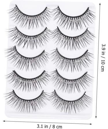 Beavorty 10 Pairs eyelashes natural eye lashes fluffy eyeslash long extension eyeslash halloween makeup supplies faux lashes christmas eye lashes fiber Glitter powder 3d slender - Buy Online on GoSupps.com