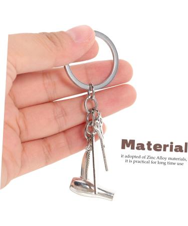 IWOWHERO Hair Dryer Keychain the choker blow dryer hanging ornaments hair stylist jewelry decorate decorations key Key Chain - Buy Online on GoSupps.com