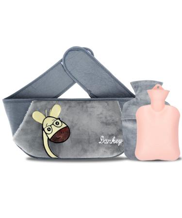 Chmmy hot water belt hot water bag hot water bag rubber plush soft waist cover heat belt pain relief for neck and shoulder back legs waist - Buy Online on GoSupps.com
