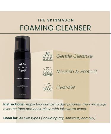 SkinMason Biogenic Foaming Cleanser Gentle Cleanse Hydrating finish Barrier boosting - Buy Online on GoSupps.com