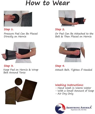 Hernia Belt for Men and Women - Beige Abdominal Binder for Umbilical & Navel Hernias - Compression Pad for Support & Pain Relief - L/XL Size - Buy Online on GoSupps.com