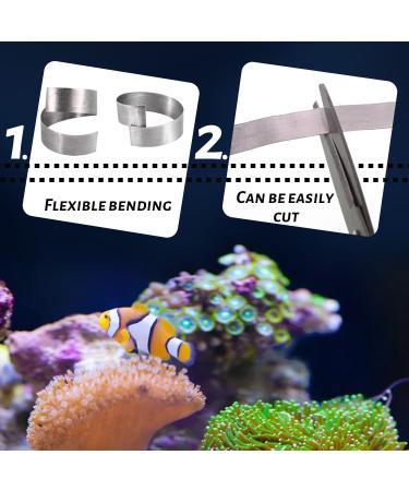 HIXNUG Aquarium Plant Weights Anchors Bendable Metal Plant Anchors Aquarium Plant Over Weight Reinforced Lead Sheet for Live Plants Prevents Floating (24) - Buy Online on GoSupps.com