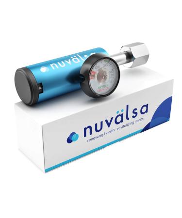 Nuvlsa Ozone Therapy Low Flow Oxygen Regulator  Easy to Use  Works with Ozone Generators  Compatible with Oxygen Cylinders up to 3,000 PSI  Wrench-Tightened Connection  CGA 540