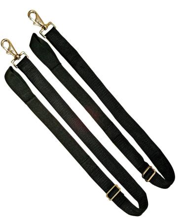 Gee Tac Horse Rug Leg Strap Adjustable x2 With Carbine Clips