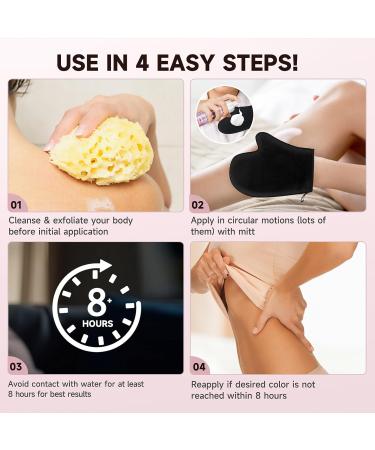 Self Tanner Mousse - 30X Clear Bronzer & 14-Day Long Lasting Tan | Lightweight Foam with Aloe Vera & Coconut - International Shipping Available - Buy Online on GoSupps.com