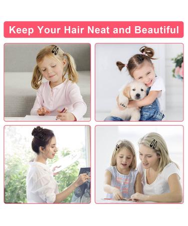 80Pcs Non-Slip Metal Hair Barrettes for Women & Kids - Baking Paint Protection Snap Hair Clips in Black - Buy Online on GoSupps.com
