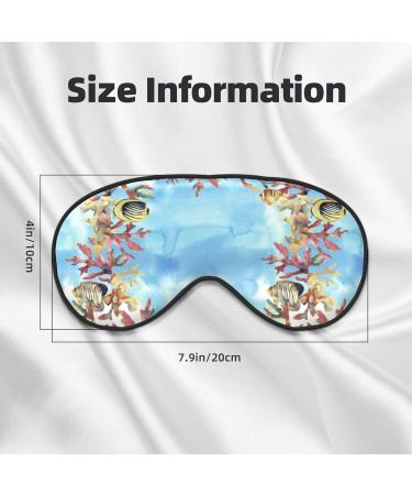 Buy Sea and Fish Adjustable Double-Sided Sleep Mask | Soft Eye Covers for Perfect Shading & Reduced Eye Edema - International Shipping Available - Buy Online on GoSupps.com