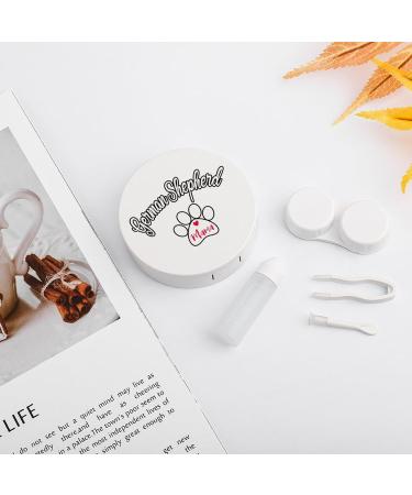 German Shepherd Mom Paw Print Contact Lens Case - Portable Travel Kit with Mirror for Outdoor Use - Buy Online on GoSupps.com