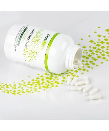 Buy PlusVive Magnesium 365 Capsules - High Dose 700mg Vegan & Lab Tested Sea Water Enzyme Algae Matrix - International Shipping Available - Buy Online on GoSupps.com