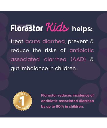 Florastor Kids - Saccharomyces Boulardii CNCM I-745 - Daily All in One Probiotic - Supports Gut Health & Immune System -The #1 Probiotic in class Wordlwide - For Kids - Fruit punch Flavor - 30 sticks - Buy Online on GoSupps.com