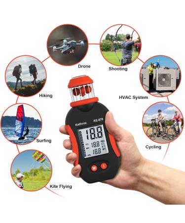 Buy Kethvoz Digital Wind Meter Anemometer - Handheld Cup Wind Speed Gauge for Sailing Windsurfing Drones & HVAC | Accurate Air Flow Measurement 0.7-42m/s - Buy Online on GoSupps.com