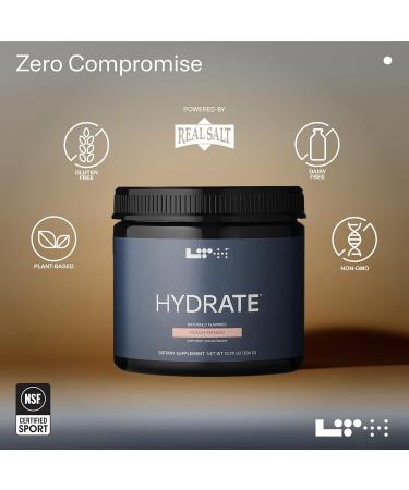 LTH Hydrate Hydration Mix - NSF Certified for Sport - Premium Electrolyte Powder - with Redmond Real Salt - Plant-Based Non-GMO Gluten Free & Dairy Free - 60 Servings (Peach Mango) Peach Mango 60 Servings (Pack of 1) - Buy Online on GoSupps.com