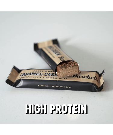 Barebells Protein Bar 55g x 12 Bars - Caramel & Cashew Flavor - Buy Online on GoSupps.com