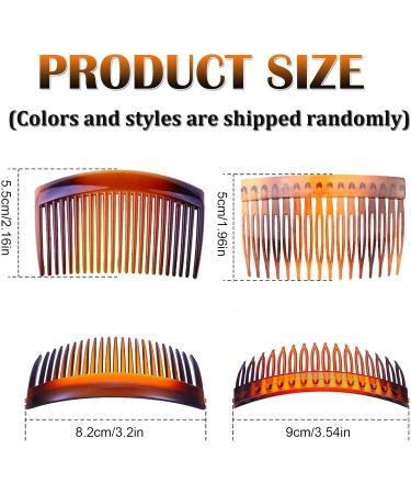 12pcs Plastic French Hair Combs Slides - Strong Hold Twist Clips Hair Accessories for Girls and Women (Colors and Styles Vary) - Buy Online on GoSupps.com