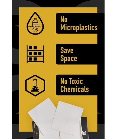 Henleys UK Laundry Detergent Strips | Fragrance Free | Eco-Friendly & Ultra-Concentrated | 30 Loads - Buy Online on GoSupps.com