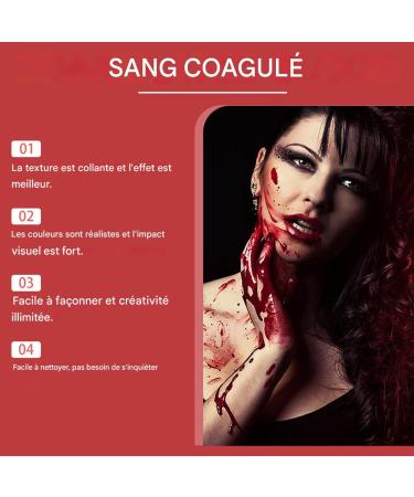 Halloween Artificial Blood - Washable Artificial Blood Makeup for Halloween Parties | 50ml Body Paint for Costumes Beauty Fancy Dress Face and Body Makeup Halloween Parties - Buy Online on GoSupps.com