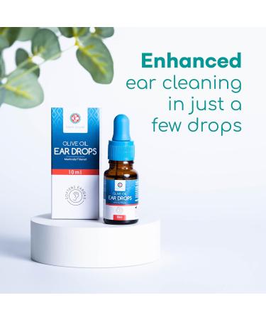 Medi Grade Olive Oil Ear Drops 10ml - Natural Wax Removal for Blocked Ears - Softens & Removes Hardened Buildup - With Pipette Dropper - Buy Online on GoSupps.com