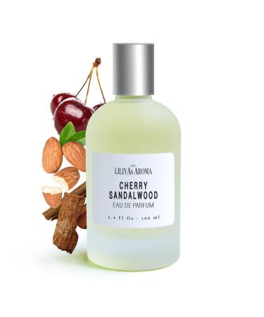 Liliya's Aroma Cherry - Sandalwood Eau De Parfum - Vegan & Clean Perfume Men 3.4 Fl Oz