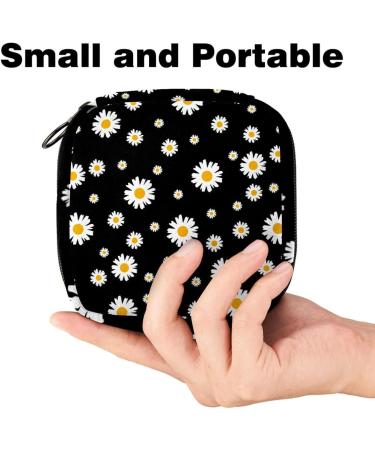 Women's Daisy Flower Storage Bags | Portable Menstrual & Tampon Holders | Multi-Colored Binding Bags for School & Office - Buy Online on GoSupps.com