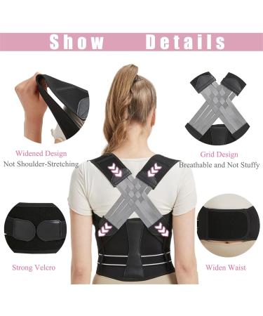 Douxia Adjustable Back Keeping Belts - Posture Correction for Men & Women | Breathable Back Bandage for Spine & Shoulder Support (Size XL) - Buy Online on GoSupps.com