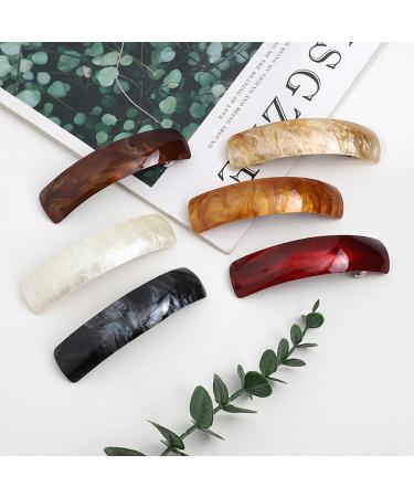 WTPIN 6-Piece Retro Large Hair Clips for Women | Automatic Acrylic Clips for Fine & Medium Thick Hair - Shop Now! - Buy Online on GoSupps.com