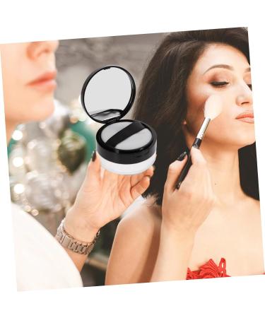 DRESSOOS Cosmetic Case with Powder Puff Blusher Refillable Loose Powder Holder Travel Makeup Case Puff Case - Buy Online on GoSupps.com