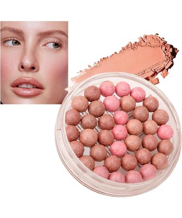 Pearl Blush - Powder Blush for Cheeks High Pigment Buildable Facial Beauty Supplies | Compact Light Radiant Glow Makeup for Women Girls Family Adults Friends - Buy Online on GoSupps.com