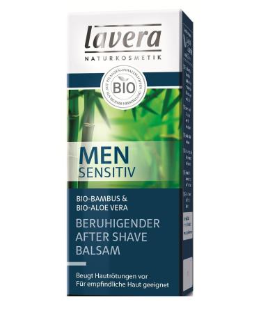 Lavera Calming After Shave Balm for Men - Sensitive Skin Care (2 x 50 ml) - Vegan Formula - Reduces Irritation - 2 Pack - Buy Online on GoSupps.com