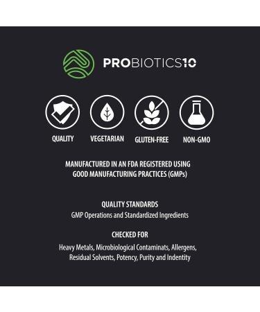 NutriClean Probiotics-10 Probiotic Supplement 10 Strains 10 Billion CFU for Gut Immune & Digestive Support Vegan Gluten-Free 30 Servings - Buy Online on GoSupps.com