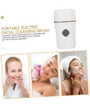 Housoutil Electric Facial Brush Face Scrubber Electric Face Scrub Brush Face Brush Face Cleaner Brush Rubber Face Scrubber Exfoliating Face Cleansing Brush Tool White The Face Silica Gel - Buy Online on GoSupps.com