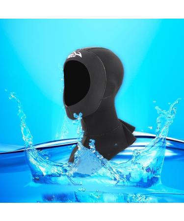 3MM Neoprene Diving Cap for Surfing & Snorkeling | Black Large Protective Diving Hood - Buy Online on GoSupps.com