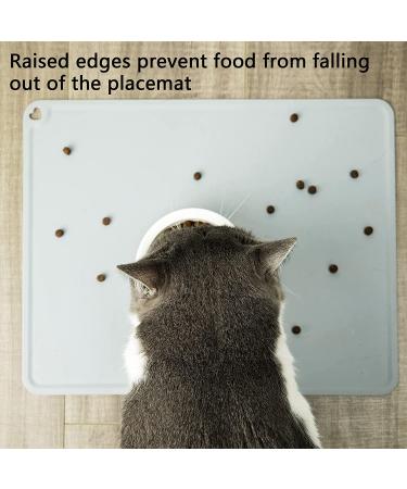 CZPET Pet Food Mat - Non-Slip Cat and Dog Feeding Placemat for Food and Water Dispenser - Easy to Clean Meal Mat for Large, Medium, and Small Pets - Buy Online on GoSupps.com