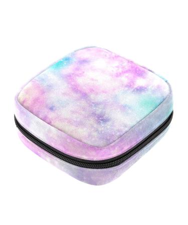 Women's napkin storage bag galaxy rainbow pattern menstrual cup portable women's bandages storage bags female menstruation first period bag