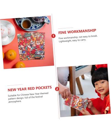 ABOOFAN 18pcs Year of The Tiger Red Envelope 2022 Hong Bao Envelope 2022 Money Envelopes Spring Festival Hongbao Lucky Gift Envelopes Tigers Year Red Pockets Universal Money Bag Paper - Buy Online on GoSupps.com