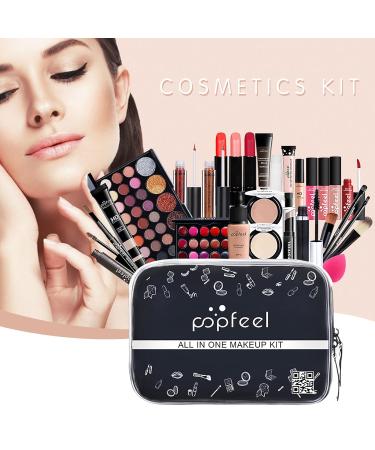 Tytyworth Women's Complete Makeup Set - All-in-One Multi-Purpose Beauty Starter Kit with Brushes Lip Gloss & Eyeshadow Gift Set International Shipping Available - Buy Online on GoSupps.com
