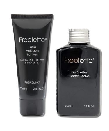 Pre Shave After Shave Lotion Cream Best For Electric Close Shave + Men's Facial Moisturizer. Freelette Shave Balm + Moisturizer