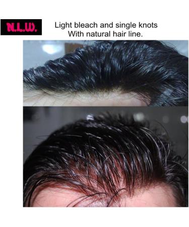 NLW Mens toupee human hair replacement System European human hair Swiss Lace hair piece toupee for men 10x8" base #2 Dark brown #2 deep brown - Buy Online on GoSupps.com